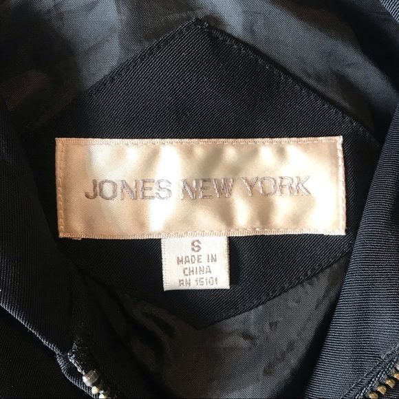 Jones NY lightweight lined jacket with hood, black - Picture 9 of 10